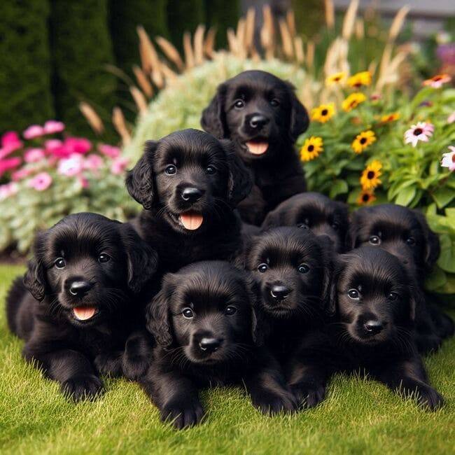 Black Golden Retriever Pups